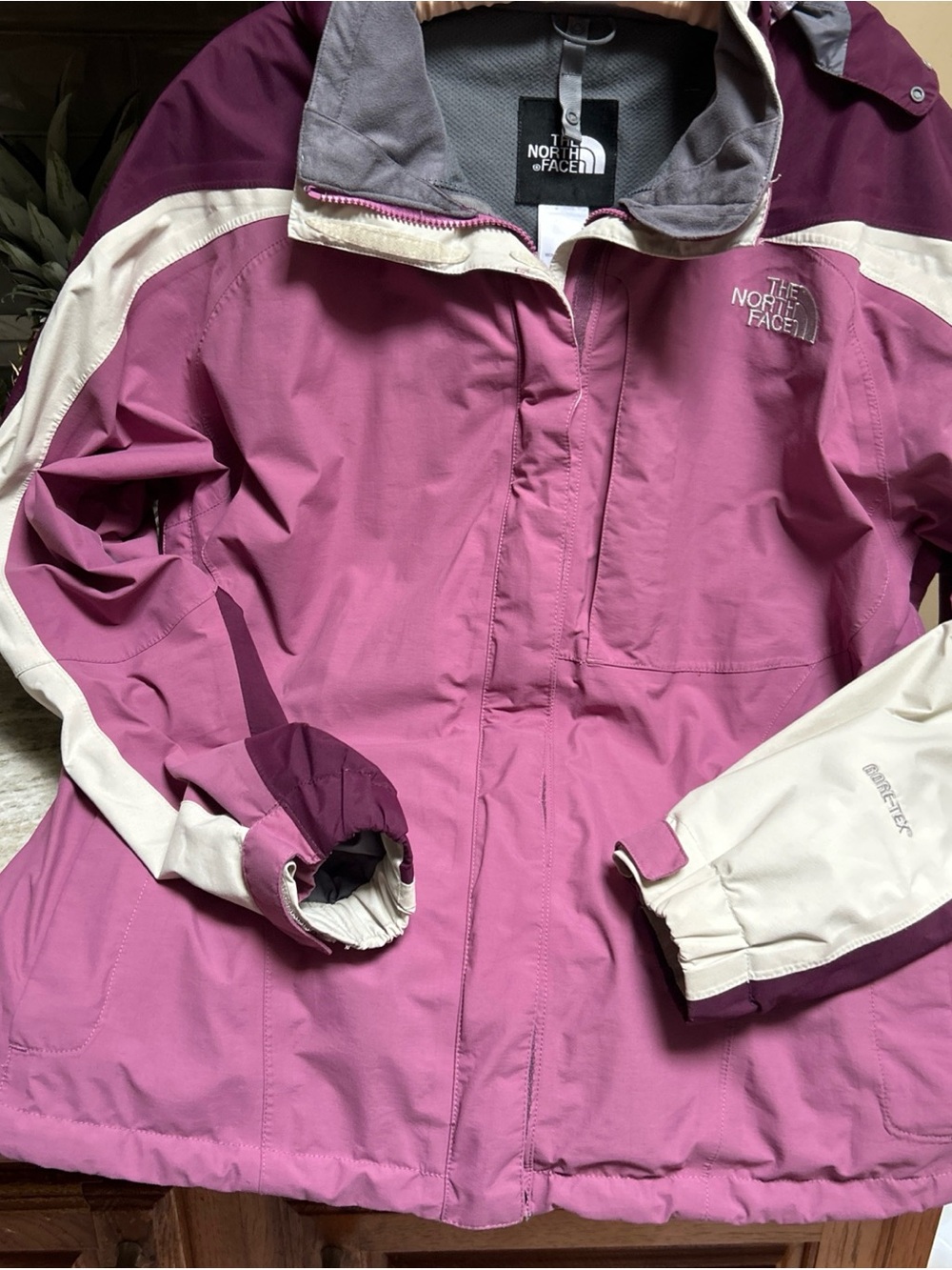 The North Face Gore Tex Insulated Hood Waterproof Purple Vents  Women XL.